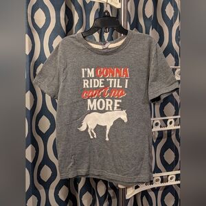 Gray Tshirt Horses